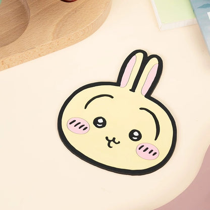 X&W X ChiiKawa | ChiiKawa Hachiware Usagi Cute Icon Plastic Coaster - Cute Room Decoration Item