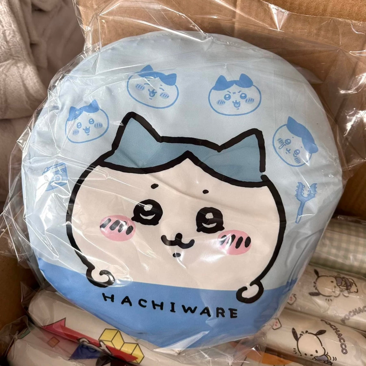 Hachiware Rug Japanese Cartoon ChiiKawa Hachiware Usagi - Soft Round Cushion Pillow ...