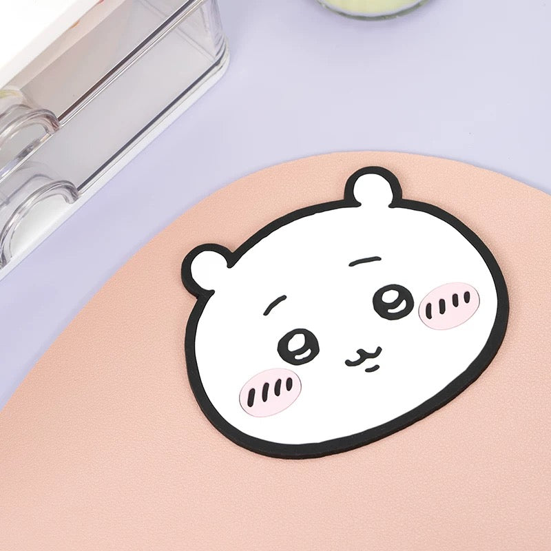 X&W X ChiiKawa | ChiiKawa Hachiware Usagi Cute Icon Plastic Coaster - Cute Room Decoration Item