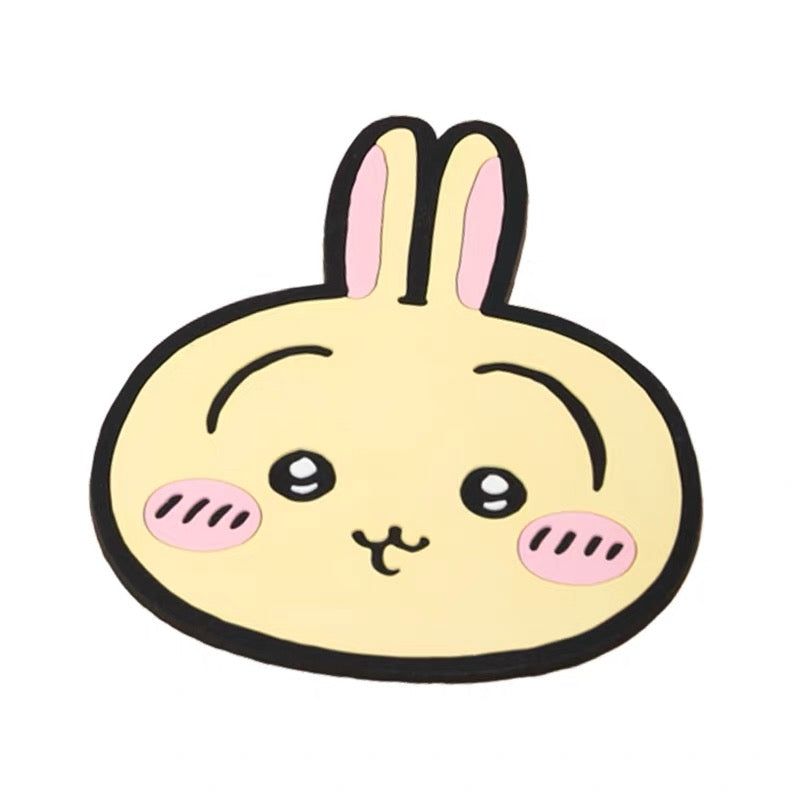 X&W X ChiiKawa | ChiiKawa Hachiware Usagi Cute Icon Plastic Coaster - Cute Room Decoration Item