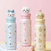 X&W × ちいかわ | ちいかわ ハチワレ うさぎ ストロー付き保温保冷ボトル 550ml - 316ステンレス製水筒