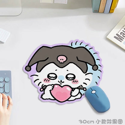 Japanese Cartoon Chiikawa Mouse Pad | Chiikawa Momonga Shisa Crab - 3 Size can Custom Made