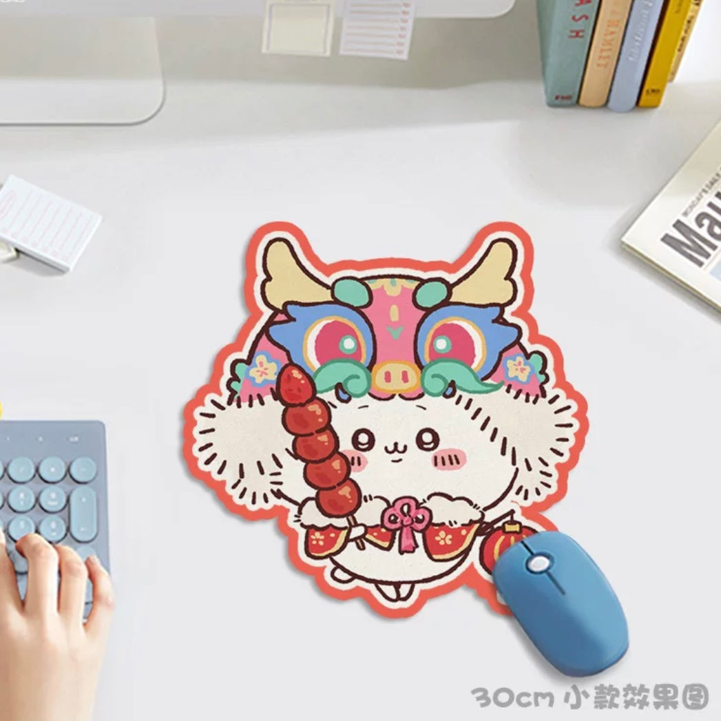 Japanese Cartoon Chiikawa Mouse Pad | Chiikawa Momonga Shisa Crab - 3 Size can Custom Made