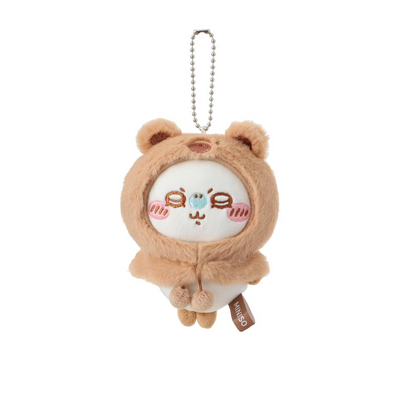 ChiiKawa X Miniso Fluffy Bear Series | ChiiKawa Hachiware Usagi Momonga Kurimanju Rakko Shisa Crab Cute Fluffy Bear Cloak Plush Doll Keychain - Kawaii Items Room Decoration Doll