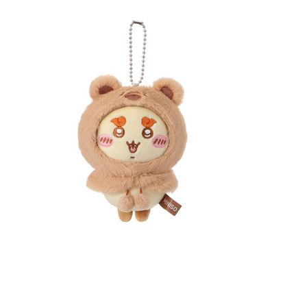 ChiiKawa X Miniso Fluffy Bear Series | ChiiKawa Hachiware Usagi Momonga Kurimanju Rakko Shisa Crab Cute Fluffy Bear Cloak Plush Doll Keychain - Kawaii Items Room Decoration Doll