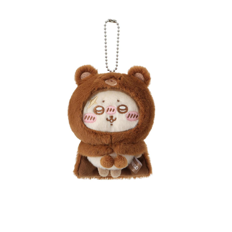 ChiiKawa X Miniso Fluffy Bear Series | ChiiKawa Hachiware Usagi Momonga Kurimanju Rakko Shisa Crab Cute Fluffy Bear Cloak Plush Doll Keychain - Kawaii Items Room Decoration Doll