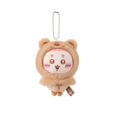 ChiiKawa X Miniso Fluffy Bear Series | ChiiKawa Hachiware Usagi Momonga Kurimanju Rakko Shisa Crab Cute Fluffy Bear Cloak Plush Doll Keychain - Kawaii Items Room Decoration Doll