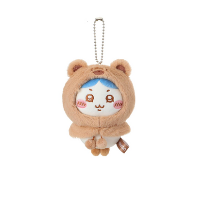ChiiKawa X Miniso Fluffy Bear Series | ChiiKawa Hachiware Usagi Momonga Kurimanju Rakko Shisa Crab Cute Fluffy Bear Cloak Plush Doll Keychain - Kawaii Items Room Decoration Doll