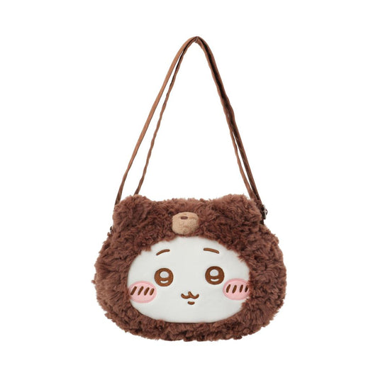 [Pre-order] ChiiKawa X Miniso Fluffy Bear Series | ChiiKawa Hachiware Usagi Momonga Fluffy Bear Cute Plush Doll Crossbody Bag - Kawaii Items Room Decoration