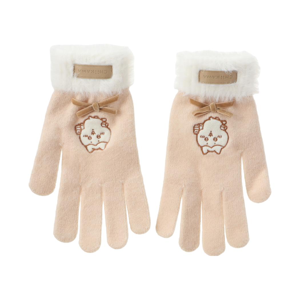 [Pre-order] ChiiKawa X Miniso Fluffy Bear Series | ChiiKawa Hachiware Fluffy Bear Cute Icon Gloves - Kawaii Items Room Decoration