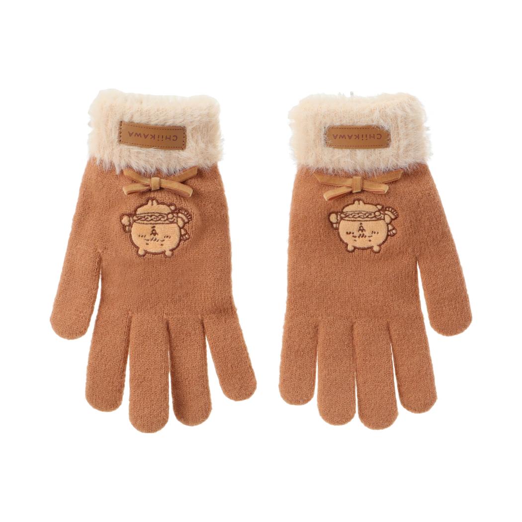 [Pre-order] ChiiKawa X Miniso Fluffy Bear Series | ChiiKawa Hachiware Fluffy Bear Cute Icon Gloves - Kawaii Items Room Decoration