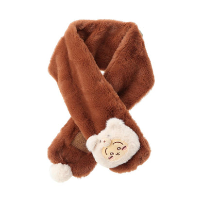 [Pre-order] ChiiKawa X Miniso Fluffy Bear Series | ChiiKawa Hachiware Usagi Fluffy Bear Cute Icon Cotton Scarf - Kawaii Items Room Decoration