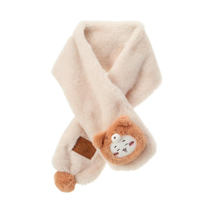 [Pre-order] ChiiKawa X Miniso Fluffy Bear Series | ChiiKawa Hachiware Usagi Fluffy Bear Cute Icon Cotton Scarf - Kawaii Items Room Decoration