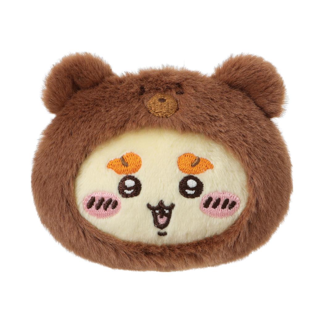 ChiiKawa X Miniso Fluffy Bear Series | ChiiKawa Hachiware Usagi Momonga Kurimanju Rakko Shisa Crab in Fluffy Bear Plush Icon Badge - Kawaii Items Room Decoration