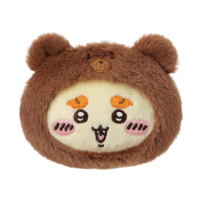 ChiiKawa X Miniso Fluffy Bear Series | ChiiKawa Hachiware Usagi Momonga Kurimanju Rakko Shisa Crab in Fluffy Bear Plush Icon Badge - Kawaii Items Room Decoration