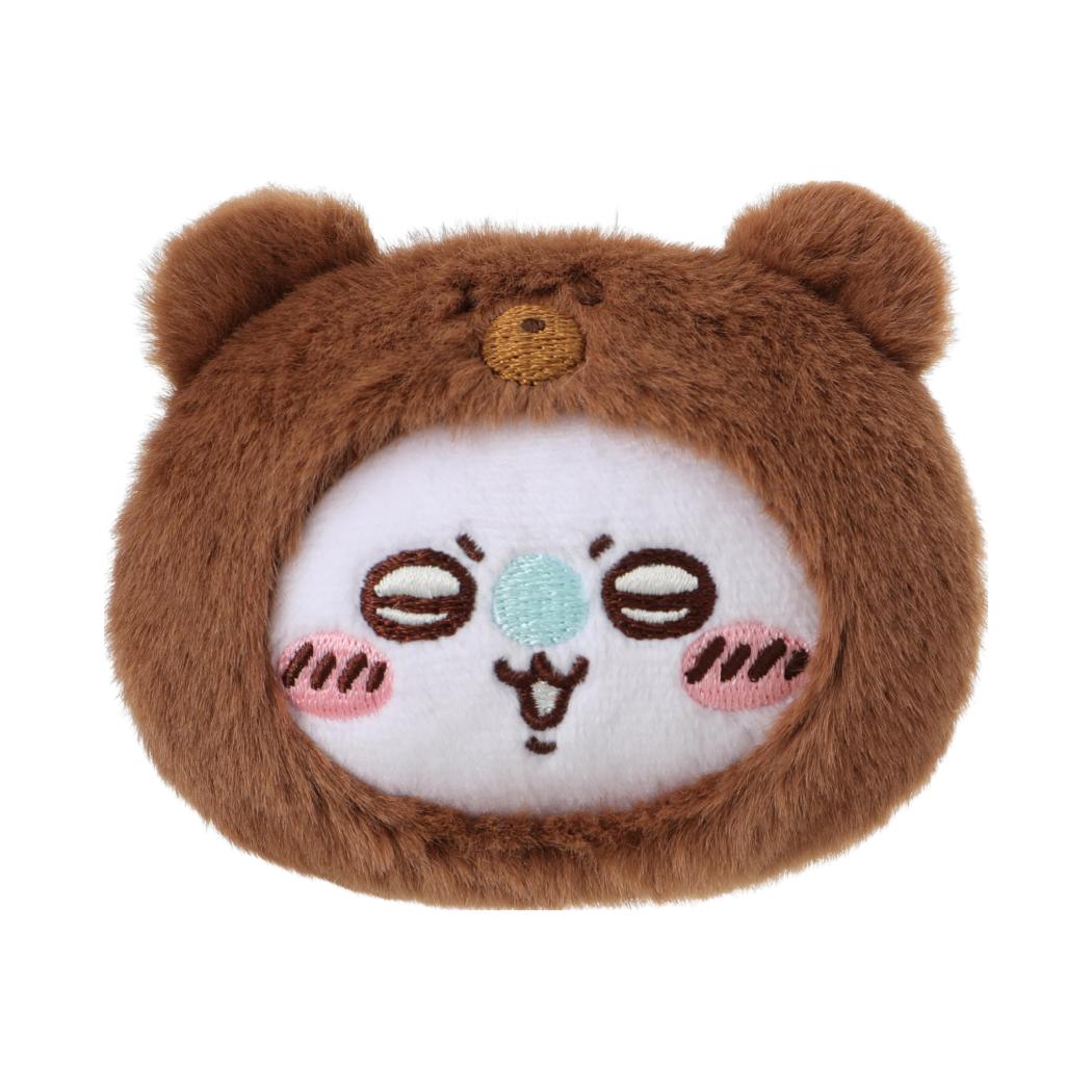 ChiiKawa X Miniso Fluffy Bear Series | ChiiKawa Hachiware Usagi Momonga Kurimanju Rakko Shisa Crab in Fluffy Bear Plush Icon Badge - Kawaii Items Room Decoration