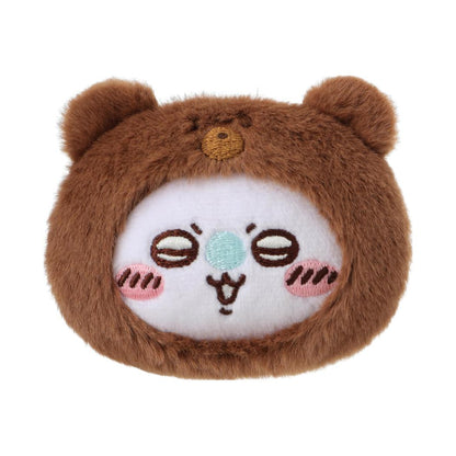 ChiiKawa X Miniso Fluffy Bear Series | ChiiKawa Hachiware Usagi Momonga Kurimanju Rakko Shisa Crab in Fluffy Bear Plush Icon Badge - Kawaii Items Room Decoration