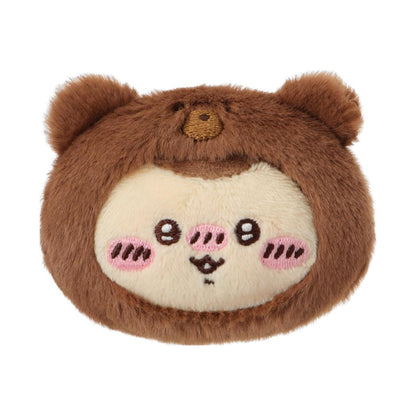 ChiiKawa X Miniso Fluffy Bear Series | ChiiKawa Hachiware Usagi Momonga Kurimanju Rakko Shisa Crab in Fluffy Bear Plush Icon Badge - Kawaii Items Room Decoration