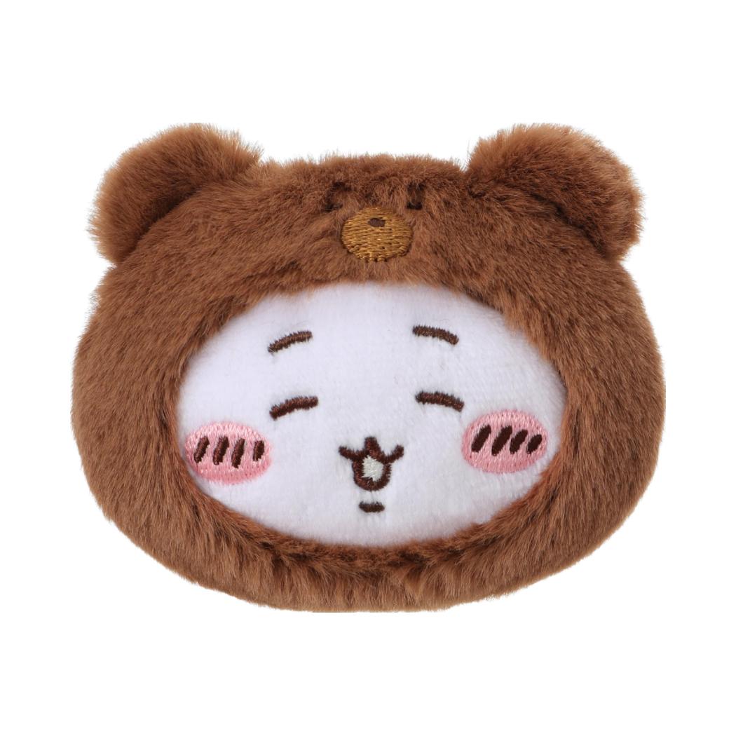 [Pre-order] ChiiKawa X Miniso Fluffy Bear Series | ChiiKawa Hachiware Usagi Momonga Kurimanju Rakko Shisa Crab in Fluffy Bear Plush Icon Badge - Kawaii Items Room Decoration