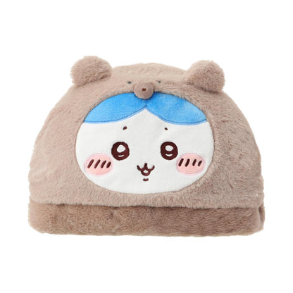 ChiiKawa X Miniso Fluffy Bear Series | ChiiKawa Hachiware Usagi Momonga Fluffy Bear Cute Plush Doll Hooded Blanket  - Kawaii Items Room Decoration