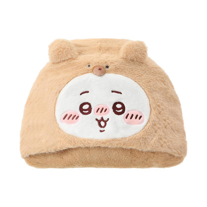 [Pre-order] ChiiKawa X Miniso Fluffy Bear Series | ChiiKawa Hachiware Usagi Momonga Fluffy Bear Cute Plush Doll Hooded Blanket  - Kawaii Items Room Decoration