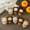 ChiiKawa X Miniso Fluffy Bear Series | ChiiKawa Hachiware Usagi Momonga Kurimanju Rakko Shisa Crab Cute Fluffy Bear Cloak Plush Doll Keychain - Kawaii Items Room Decoration Doll