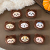 ChiiKawa X Miniso Fluffy Bear Series | ChiiKawa Hachiware Usagi Momonga Kurimanju Rakko Shisa Crab in Fluffy Bear Plush Icon Badge - Kawaii Items Room Decoration