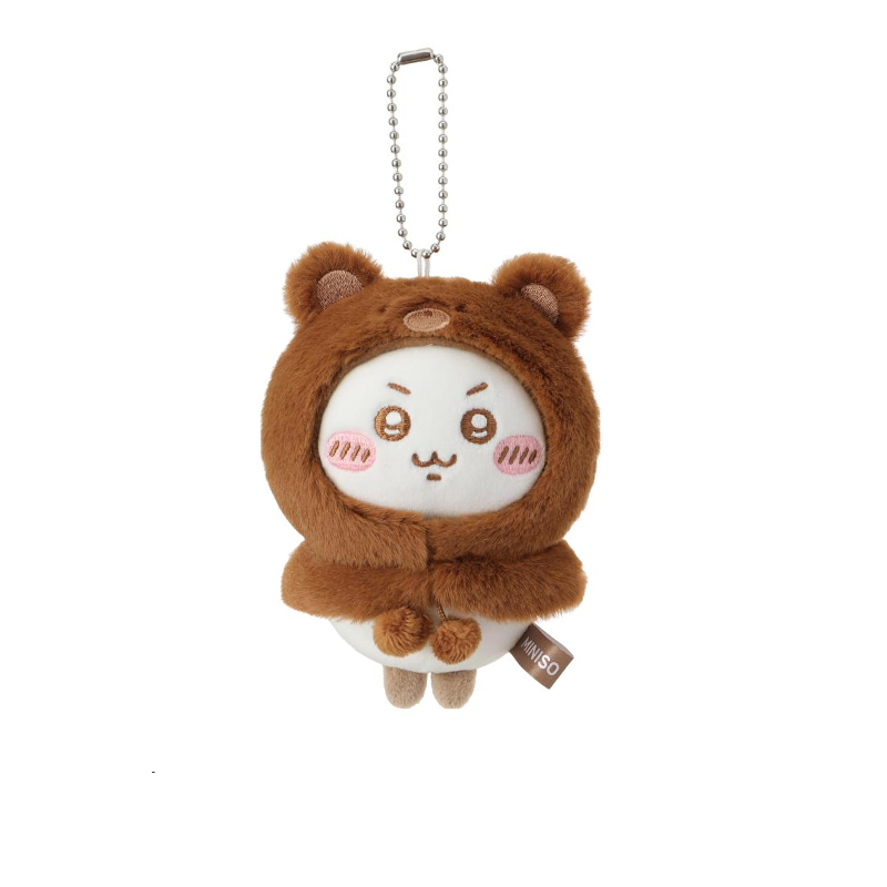 [Pre-order] ChiiKawa X Miniso Fluffy Bear Series | ChiiKawa Hachiware Usagi Momonga Kurimanju Rakko Shisa Crab Cute Fluffy Bear Cloak Plush Doll Keychain - Kawaii Items Room Decoration Doll