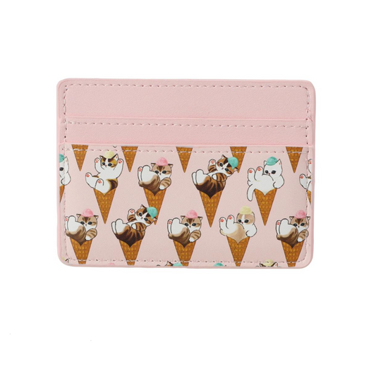 Miniso X Mofusand Ice Cream Series | Mofusand Cat in Ice Cream Cone Cute Card Holder - Kawaii items Room Decoration
