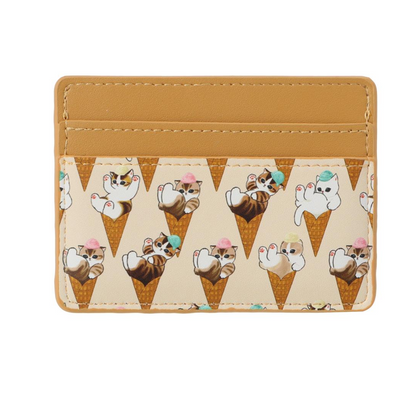 Miniso X Mofusand Ice Cream Series | Mofusand Cat in Ice Cream Cone Cute Card Holder - Kawaii items Room Decoration