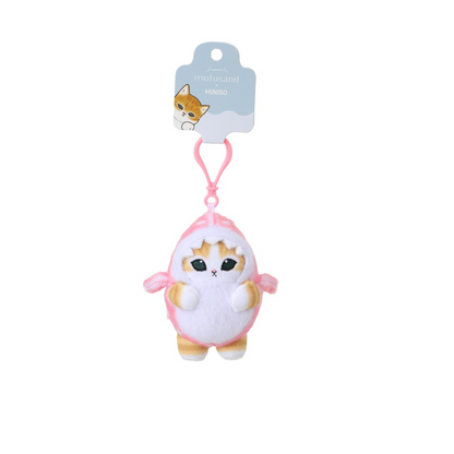 Miniso X Mofusand Ice Cream Special Colour Series | Mofusand Cat in Shark Costume Plush Doll Keychain - Kawaii items Room Decoration Doll