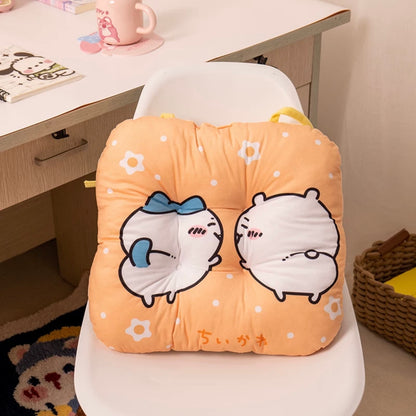 Japanese Cartoon Chair Seat Cushion | ChiiKawa Hachiware Usagi - Pillow Kawaii Room Decoration