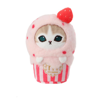 Miniso X Mofusand Ice Cream Series | Mofusand Cat in Ice Cream Cup Costume Cute Plush Doll Decoration  - Kawaii items Room Decoration