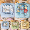 Japanese Cartoon Chair Seat Cushion | Cinnamoroll Pompompurin Pochacco KeroKeroKeroppi Hangyodon - Pillow Kawaii Room Decoration