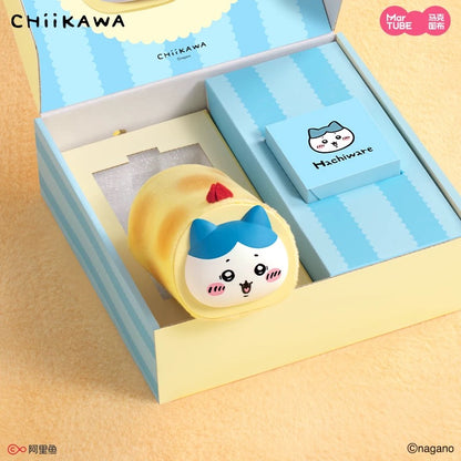 Japan Cartoon ChiiKawa | Chiikawa Hachiware in Burrito Cute Plastic Rechargeable Hand Warmer - Kawaii items Room Decoration