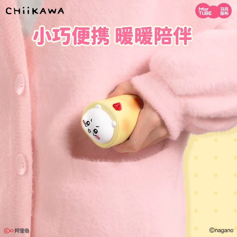 Japan Cartoon ChiiKawa | Chiikawa Hachiware in Burrito Cute Plastic Rechargeable Hand Warmer - Kawaii items Room Decoration