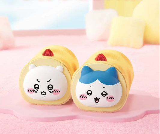 Japan Cartoon ChiiKawa | Chiikawa Hachiware in Burrito Cute Plastic Rechargeable Hand Warmer - Kawaii items Room Decoration