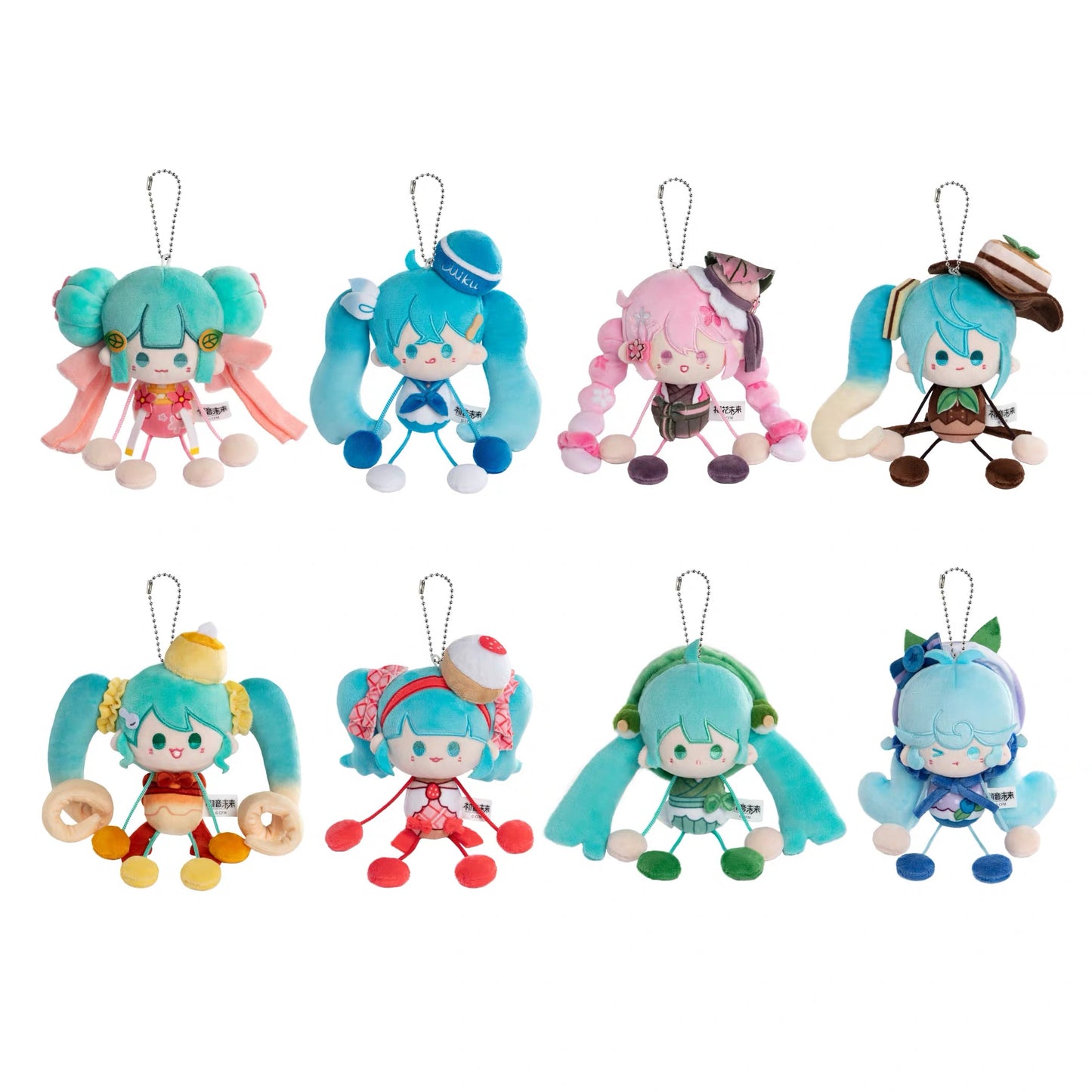 Miku Dessert Series | Miku with Dessert Cute Plush Doll with Magnet Hand - Japan Virtual Singer Cute Kawaii Mini Doll Mystery Blind Box