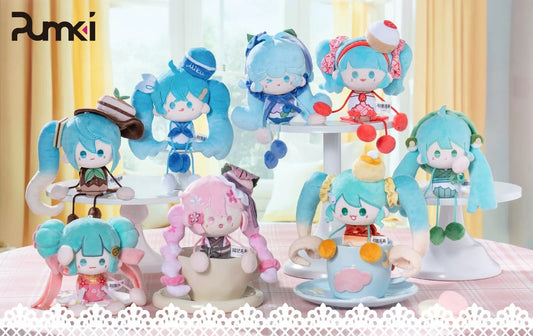 Miku Dessert Series | Miku with Dessert Cute Plush Doll with Magnet Hand - Japan Virtual Singer Cute Kawaii Mini Doll Mystery Blind Box