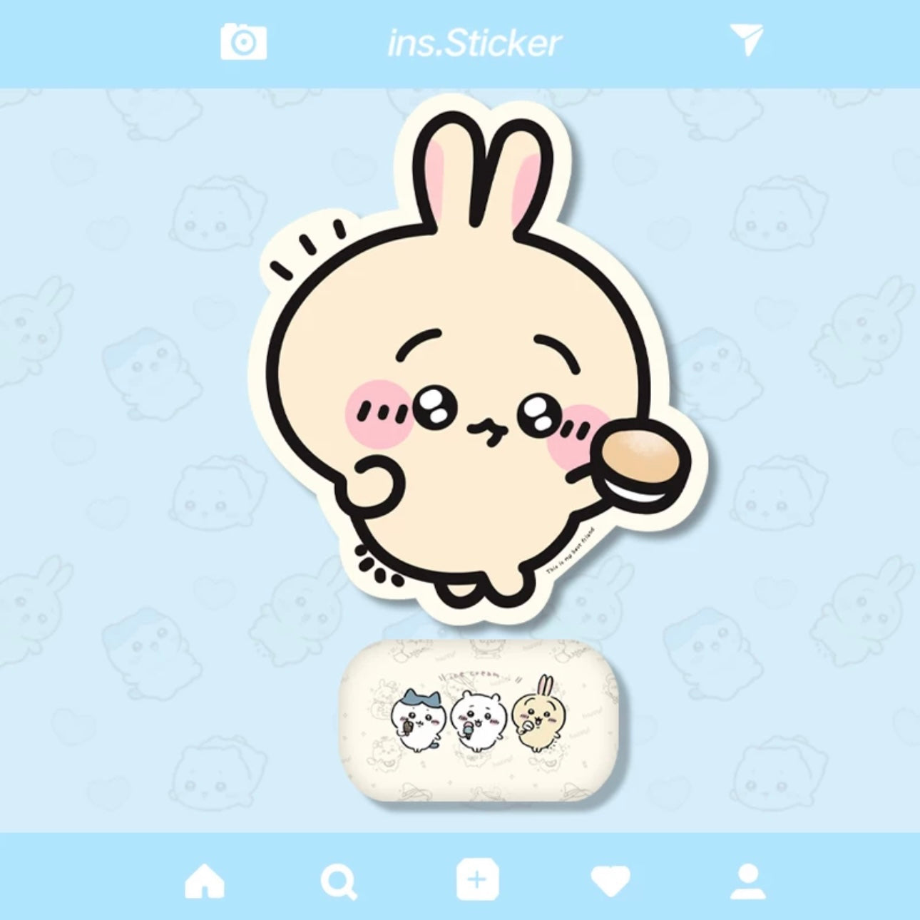 Japanese Cartoon Chiikawa Mouse Pad | ChiiKawa Usagi Dating - Can with Hand Pillow Rest