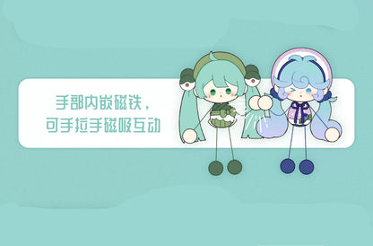 Miku Dessert Series | Miku with Dessert Cute Plush Doll with Magnet Hand - Japan Virtual Singer Cute Kawaii Mini Doll Mystery Blind Box