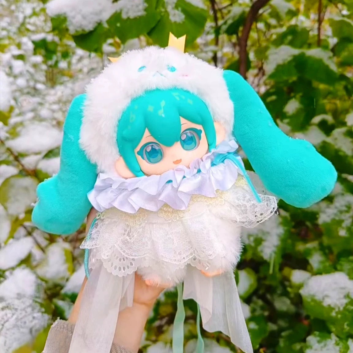 Miku Forest Concert Series | Miku Animal Musician Cute Plush Doll with Plastic Face Keychain - Japan Virtual Singer Cute Kawaii Mini Doll Mystery Blind Box