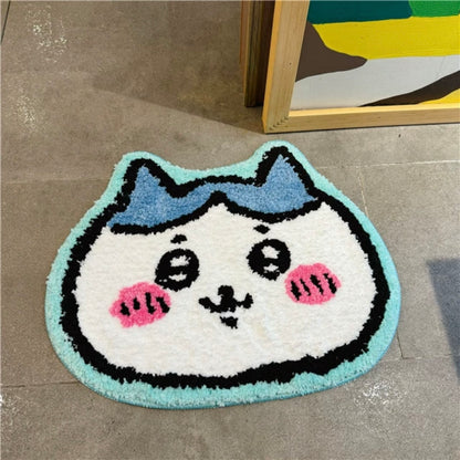 Japanese Cartoon ChiiKawa Soft Floor Mat | ChiiKawa Hachiware - Kawaii Room Decoration items Cute Things