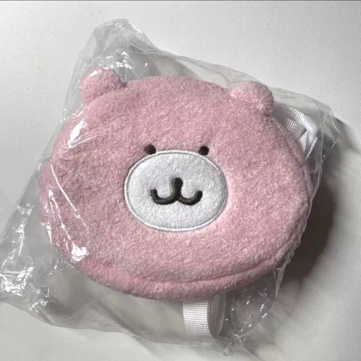 Japanese Cartoon ChiiKawa Little Shoulder Bag | Pink Bear - Plush Doll Kawaii Style Child Girl Gift