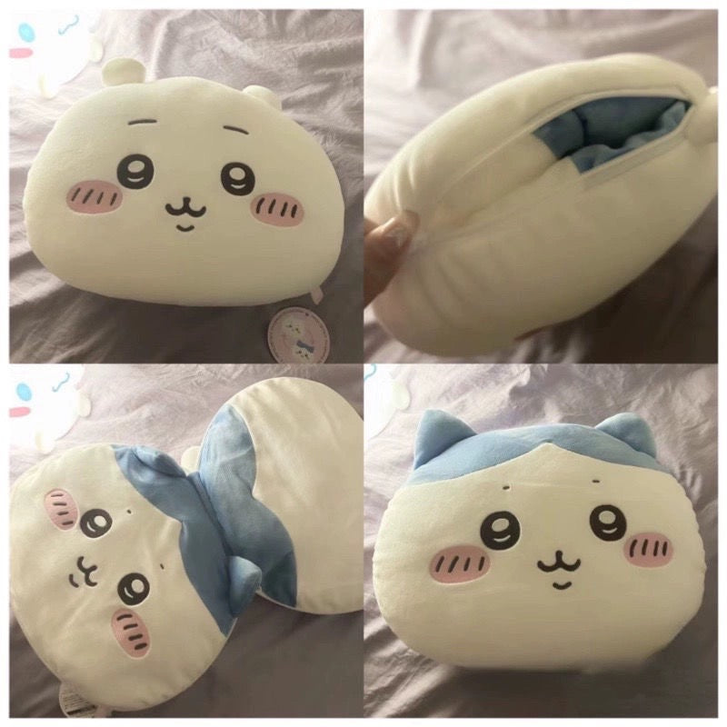 Japanese Cartoon Chiikawa Cushion | ChiiKawa Hachiware Double Face - Kawaii Pillow Cushion Plush Doll