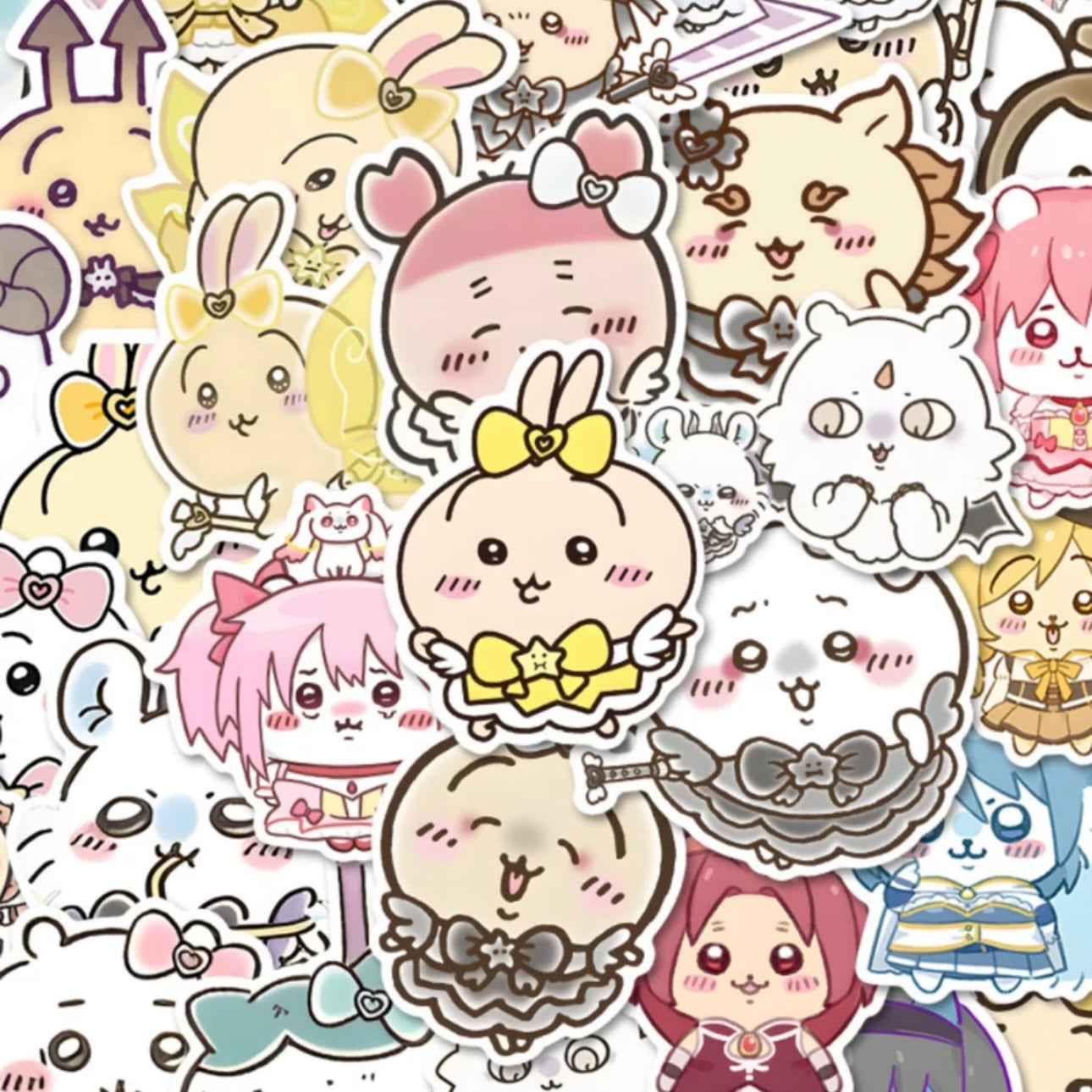 Japanese Cartoon ChiiKawa | Magic Girls Lovely Sticker Set - 52 Pieces