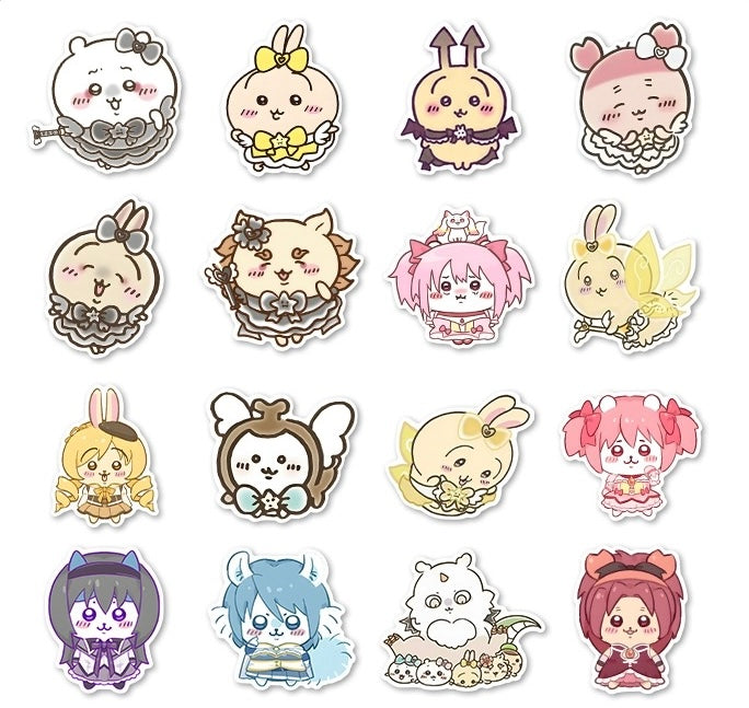 Japanese Cartoon ChiiKawa | Magic Girls Lovely Sticker Set - 52 Pieces