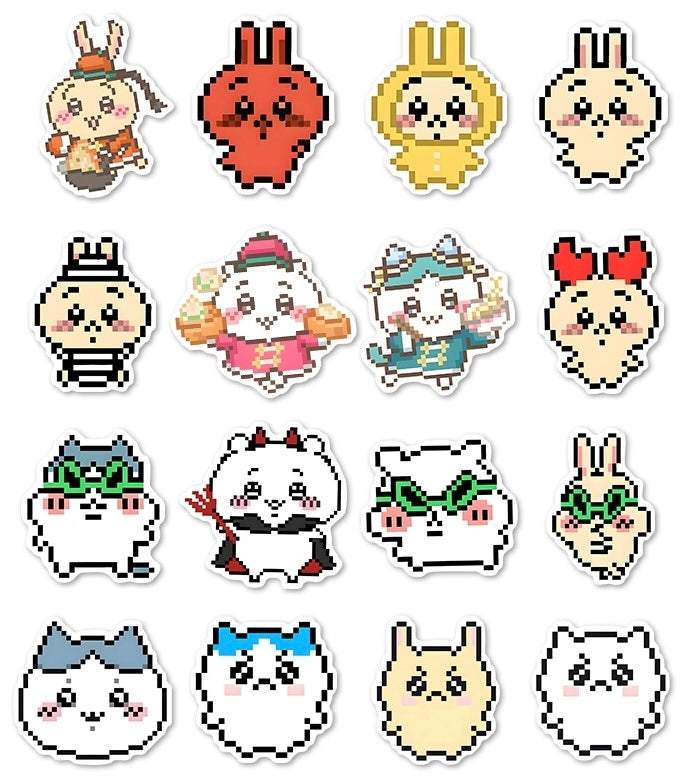 Japanese Cartoon ChiiKawa | 2D Pixel Stickers Set - 58 Pieces Phone iPad Schedule Notebook