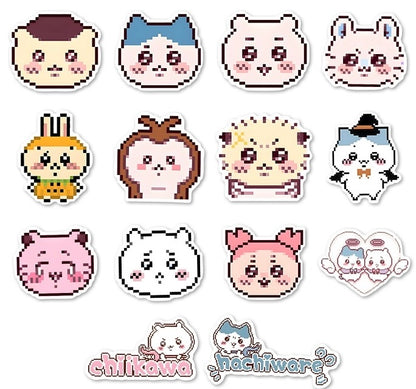 Japanese Cartoon ChiiKawa | 2D Pixel Stickers Set - 58 Pieces Phone iPad Schedule Notebook