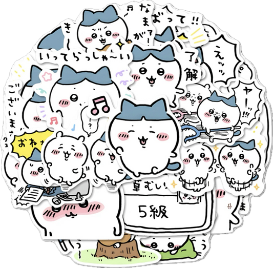 Japanese Cartoon ChiiKawa | Hachiware Sticker Set - 48 Pieces Phone iPad Schedule Notebook
